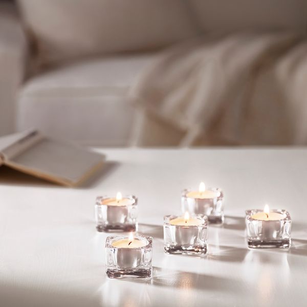 Неароматическая греющая свеча, 6 ч IKEA ГЛИММА 303.806.97 - схема-чертеж с размерами