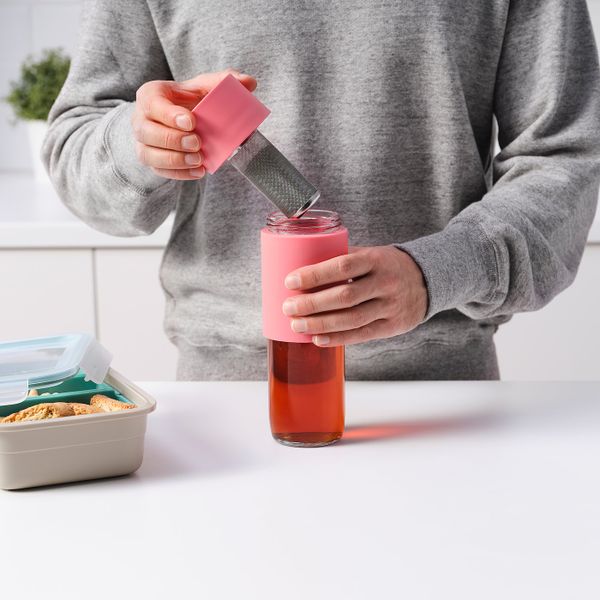 Дорожная кружка, розовый 0.5 л IKEA EFTERSTRÄVA ЭФТРЕСТРЭВА 404.861.32 - фото 3