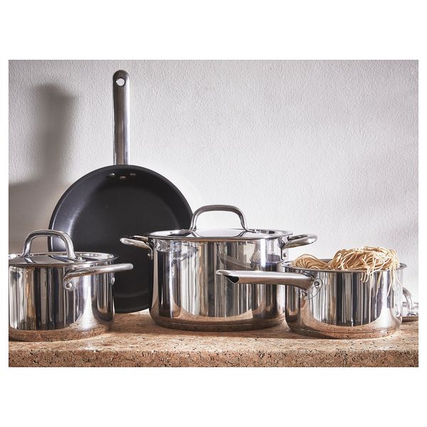 Сковорода, 28 см, нержавеющая сталь, антипригарное покрытие IKEA IKEA 365 + HJÄLTE ИКЕА 365 + ЙЭЛТЕ 304.846.90 - фото 8