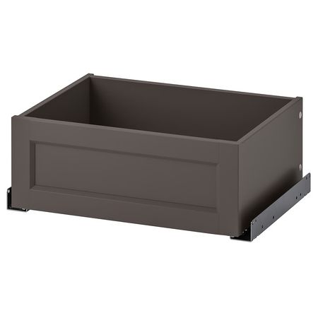 KOMPLEMENT Ящик, панель с филёнкой - темно-серый 50x35 см