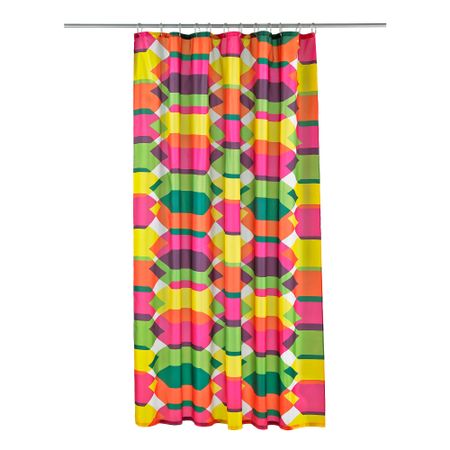Штора для ванной ЛИЛЬШЭР, разноцветный (180x200 см)