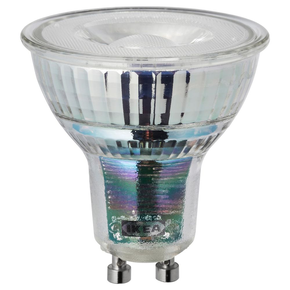 Светодиодная лампочка GU10 345 лм, регулируемая яркость, теплый IKEA LEDARE ЛЕДАРЕ 504.568.70 - схема-чертеж с размерами