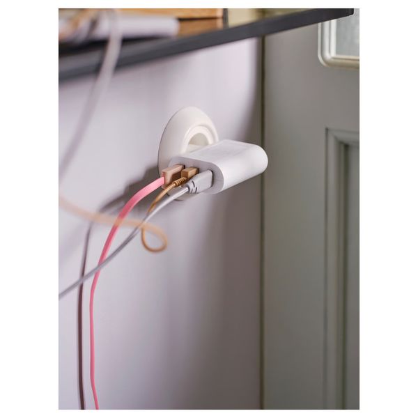SMÅHAGEL Зарядное устройство/3 USB-порта - белый - фото 3