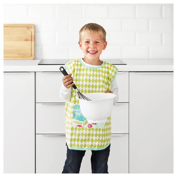 Фартук детский КРИДНЕЙЛИКА, зеленый - схема-чертеж с размерами