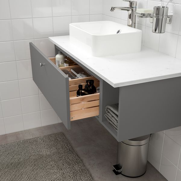 Шкаф со столешницей 45x32 раковина, 102x49x43 cm IKEA HÖRVIK ХОРВИК, GODMORGON ГОДМОРГОН, TOLKEN ТОЛКЕН 893.385.31 - фото 4