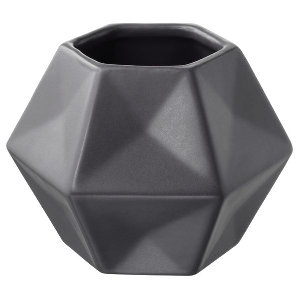Ваза ЛИВСЛОНГ, серый (8 см) - фото 1
