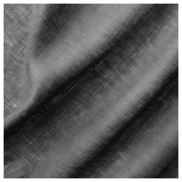 Гардины, 1 пара ЛЕЙОНГЭП, темно-серый (145x300 см) - фото 4