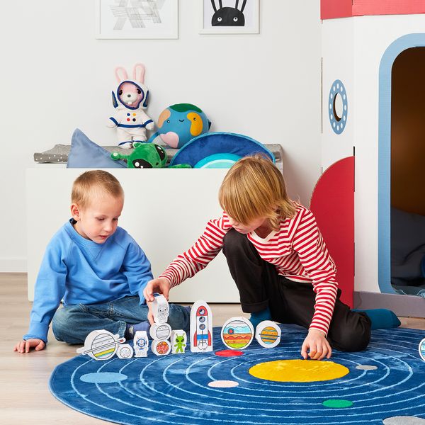 Ковер, космос закругленный, синий, 133 см IKEA AFTONSPARV 705.540.54 - фото 8