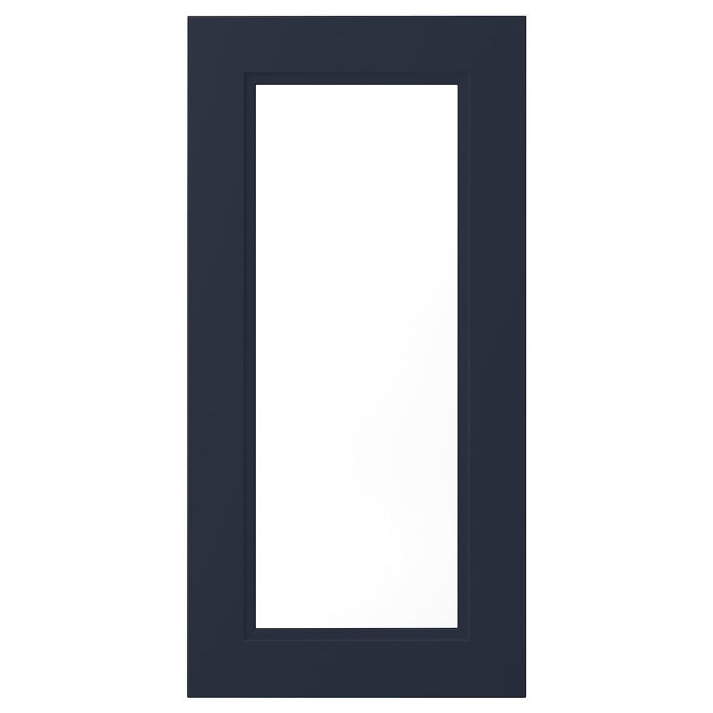 Стеклянная дверь, матовая поверхность синий 40x80 см IKEA AXSTAD АКСТАД 204.912.38 - схема-чертеж с размерами