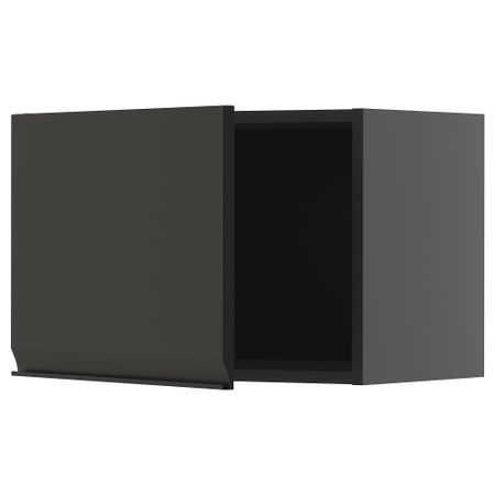 Навесной шкаф, черно-серый, Upplöv матовый антрацит, 60x40 см IKEA METOD МЕТОД 895.886.24