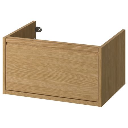 ÄNGSJÖN Шкаф для раковины с ящиком - под дуб 60x48x33 см