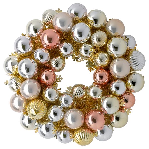 Украшение, венок ВИНТЕР 2015, золотой (40 см) - схема-чертеж с размерами