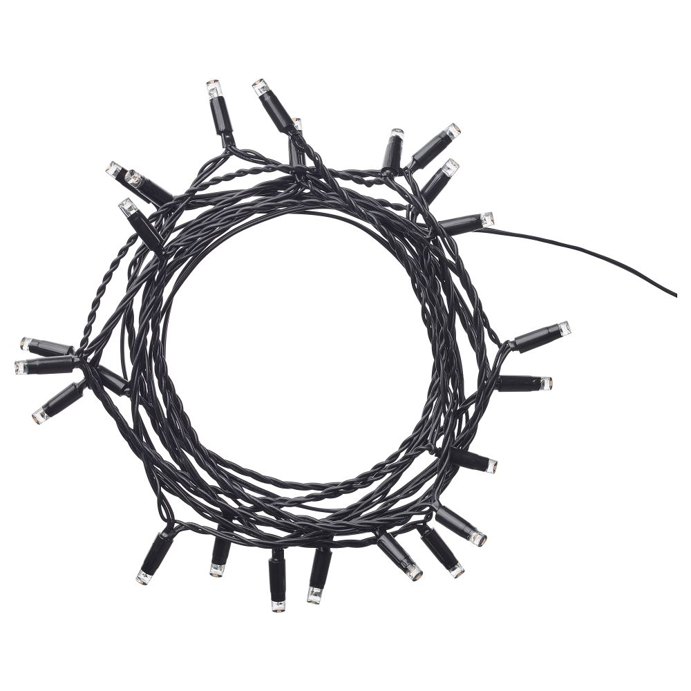 Гирлянда, 24 светодиода, для сада черный IKEA LEDLJUS ЛЕДЛЬЮС 603.574.31 - фото 1