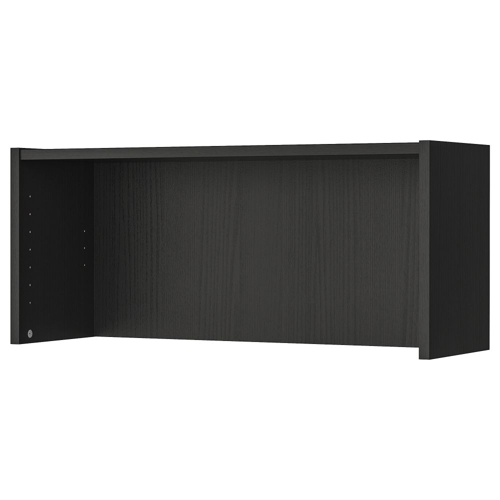 Верхняя полка, 80x28x35 см, черно-коричневый IKEA BILLY БИЛЛИ 702.638.56 - фото 1