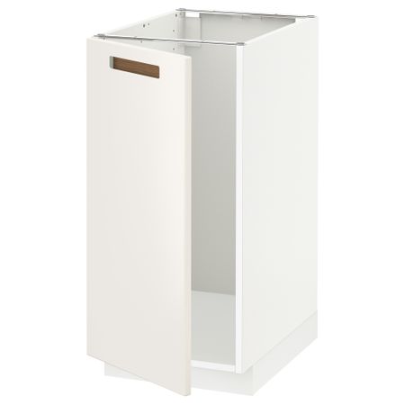 Напольный шкаф для мойки, мусорных контейнер МЕТОД, белый, Мэрста белый (40x60 см)