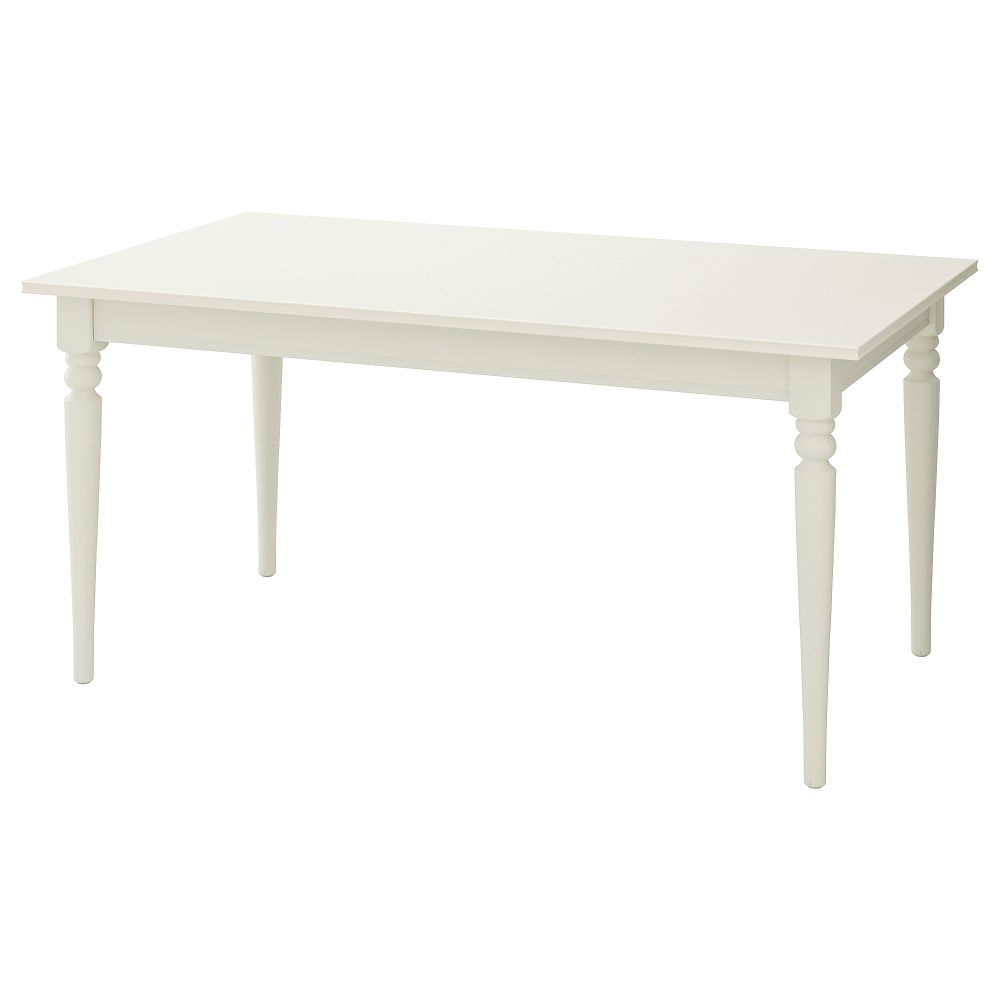 Раздвижной стол, белый, 155, 215x87 см IKEA INGATORP ИНГАТОРП 702.214.23 - фото 1