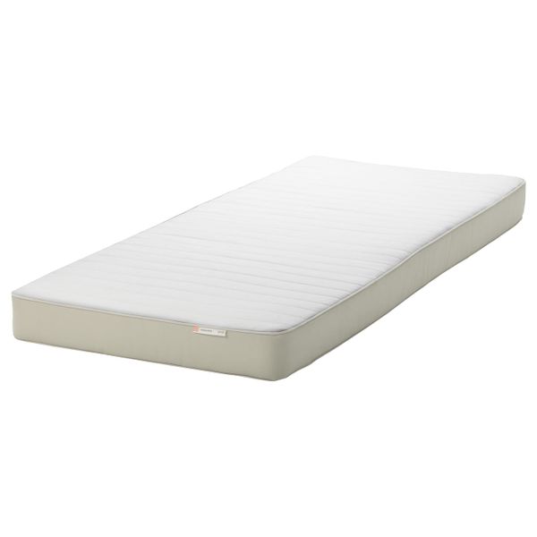 Кушетка с 2 матрасами, 2 ящиками, черный/Хусвика жесткий 80x200 см IKEA BRIMNES БРИМНЭС 194.064.44 - фото 3