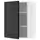 METOD Навесной шкаф с полками - белый/Bodbyn чёрный 60x80 см