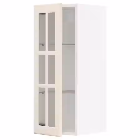 METOD Навесной шкаф/полки/стеклян дверца