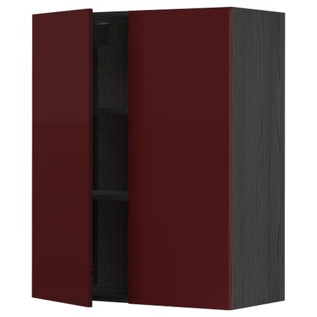 Навесной шкаф с полками, 2 дверцы IKEA METOD МЕТОД 394.570.84