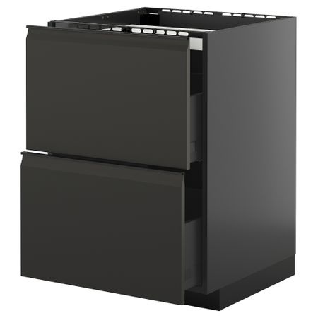 Шкаф для варочной панели, 2 фасада, 2 ящика IKEA METOD МЕТОД, KNIVSHULT 695.894.98