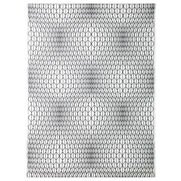 Ткань НАТТЛЬЮС, белый/черный (150 см) - схема-чертеж с размерами