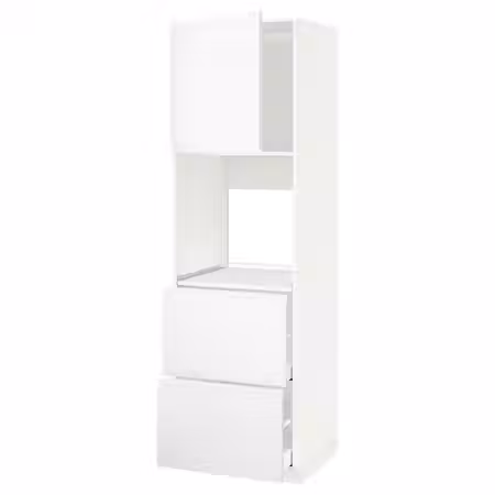 METOD / MAXIMERA Выс шкаф д/духовки+дв/2фрнт/2выс ящ