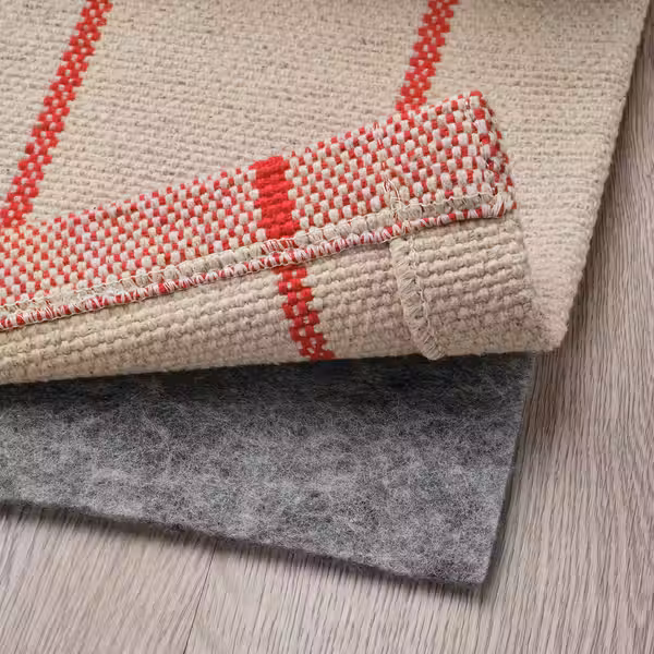 RIDSTIG РИДСТИГ Ковер, безворсовый - белый с оттенком/красный 170x240 см - схема-чертеж с размерами