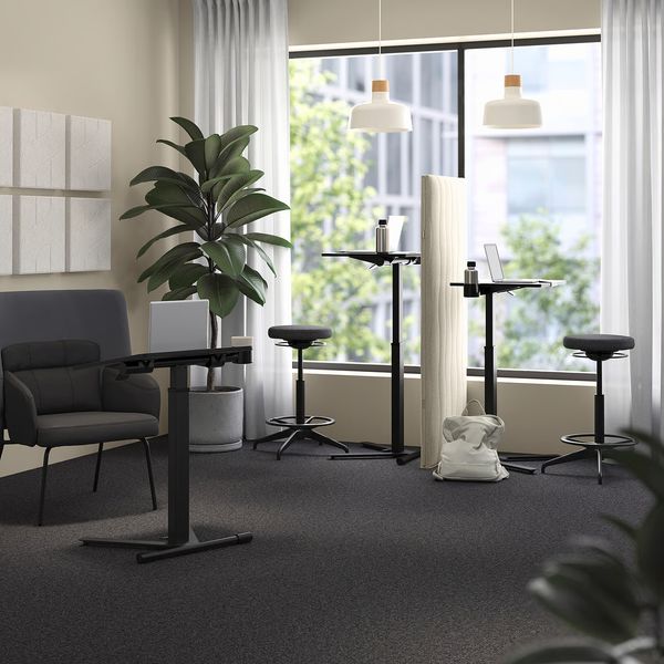 MITTZON МИТТЗОН Стол для ноутбука, на колесиках - чёрный 66x50 см - фото 4