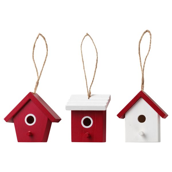 Украшение подвесное ВИНТЕР 2016, скворечник красный - фото 1