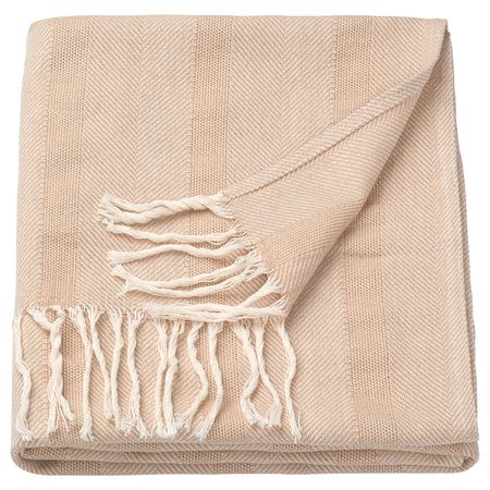 Плед, бежевый 130x170 см IKEA GERHILD ГЕРХИЛЬД 004.998.29