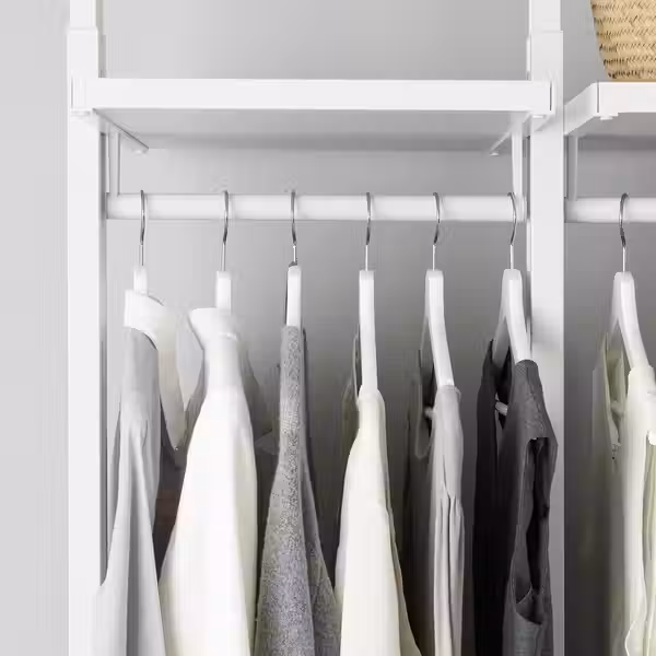 ELVARLI Гардероб, комбинация - белый 178x51x222-350 см - фото 4