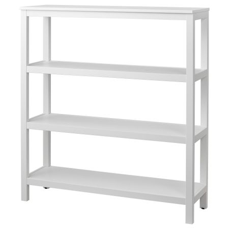 Стеллаж ХЕМНЭС, белая морилка (120x130 см)