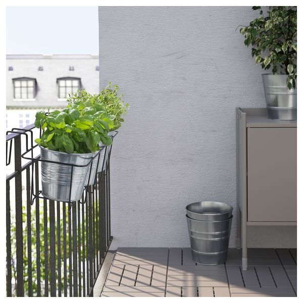 Держатель для кашпо СВАРТПЕППАР, д/дома/улицы, черный (45x16 см) - фото 2