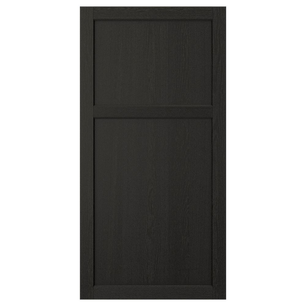 Дверь, черная морилка 60x120 см IKEA LERHYTTAN ЛЕРХЮТТАН 803.564.97 - фото 1