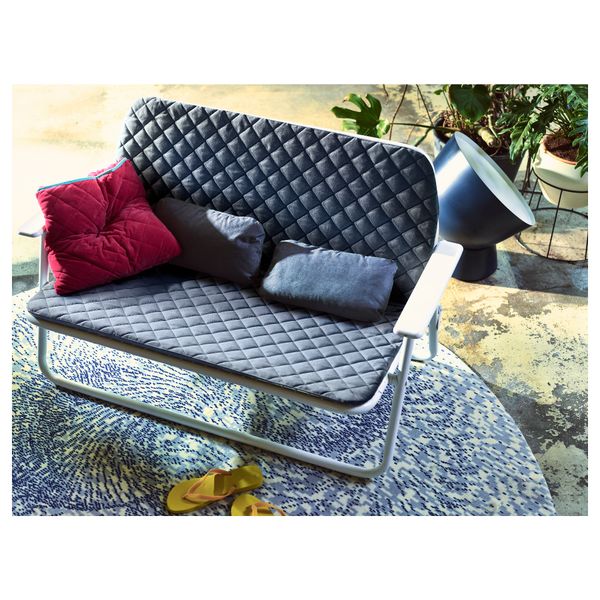 2-местный диван ИКЕА ПС 2017, складной складной - схема-чертеж с размерами