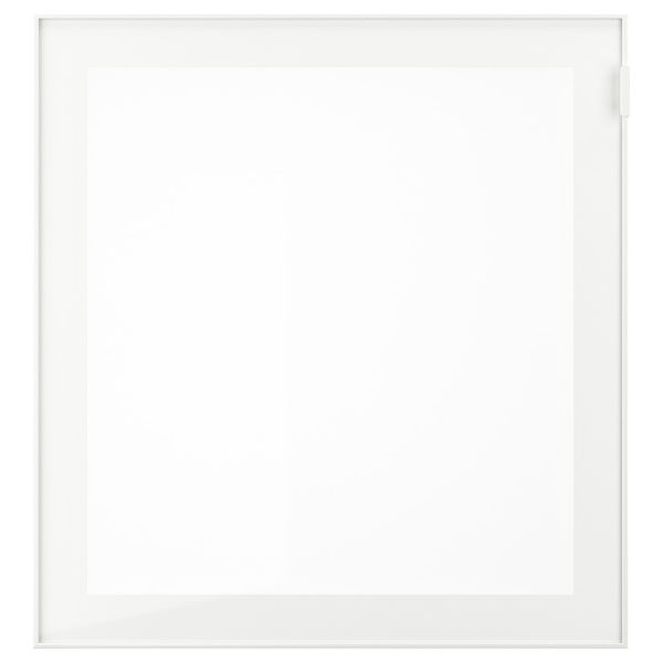 Стеклянная дверь, белый, матовое стекло 60x64 см IKEA GLASSVIK ГЛАССВИК 403.839.59 - фото 1