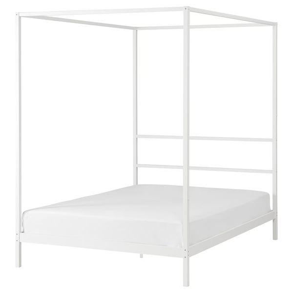 VITARNA Каркас кровати с 4-х стойками - белый/Luröy 140x200 см - фото 1