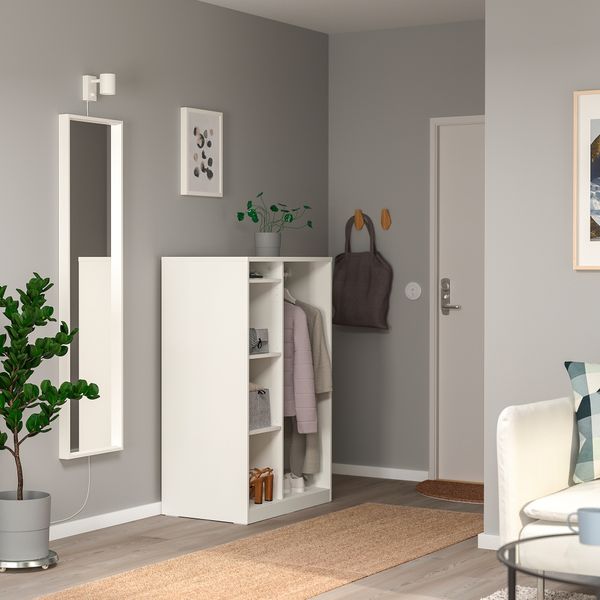 Открытый гардероб, 80x123 см, белый IKEA SYRLIG СИРЛИГVDE СЮВДЕ 704.395.73 - фото 5
