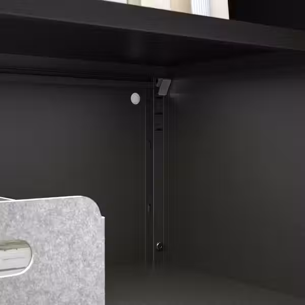 BROR Шкаф с 2 дверьми - чёрный 76x40x66 см - фото 5