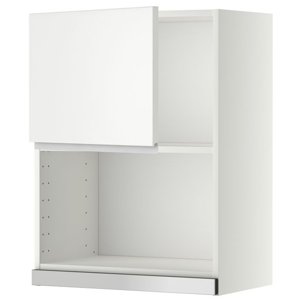 Навесной шкаф для СВЧ-печи МЕТОД, белый, Нодста белый - схема-чертеж с размерами