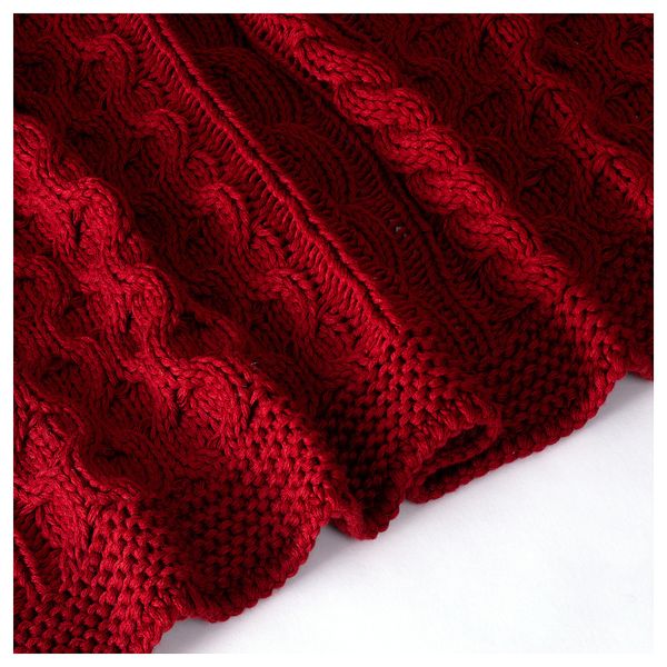Плед ВИВИАННА, вязаный, красный (120x180 см) - фото 6