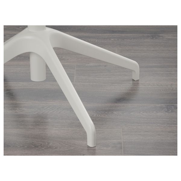 Рабочий стул с подлокотниками, Гуннаред темно-серый/белый IKEA LÅNGFJÄLL ЛОНГФЬЕЛЛЬ 393.862.04 - фото 6