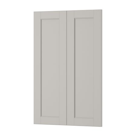 Дверца для напольного углового шкафа, 2 штуки ЛЕРХЮТТАН, светло-серый (25x80 см)