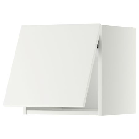 Горизонтальный навесной шкаф МЕТОД, белый, Хэггеби белый