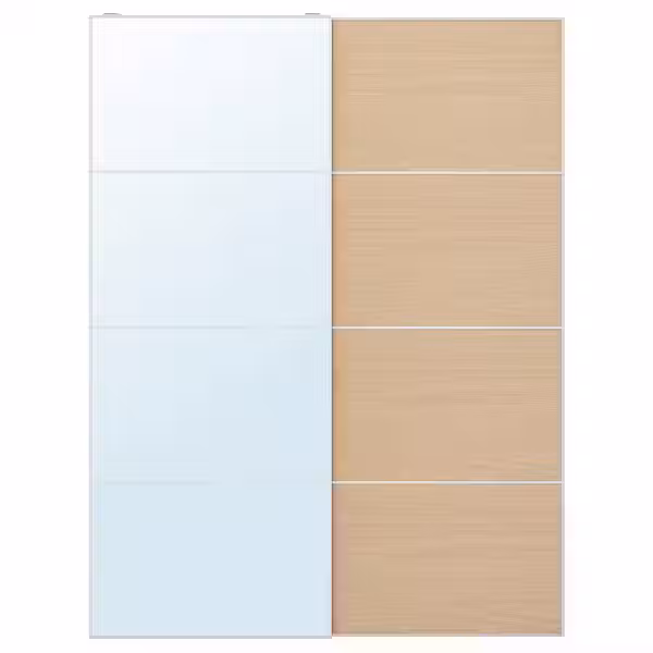 AULI / MEHAMN Пара раздвижных дверей - схема-чертеж с размерами