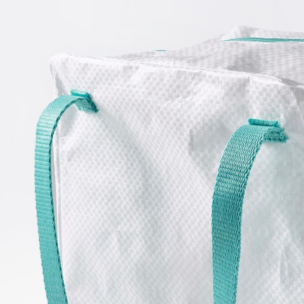 Сумка для/завтраков, белый, бирюзовый 22x17x30 см IKEA IKEA 365+ ИКЕА/365+ 004.800.28 - фото 4