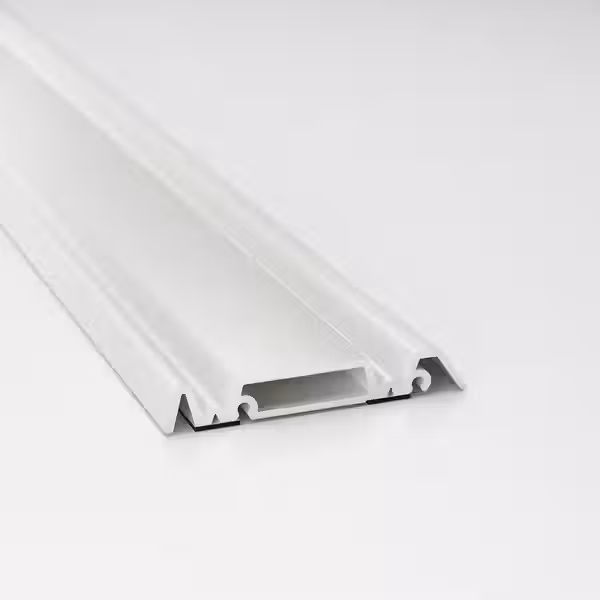 SKYTTA Направляющая для раздвижной двери - 2 паза белый - схема-чертеж с размерами