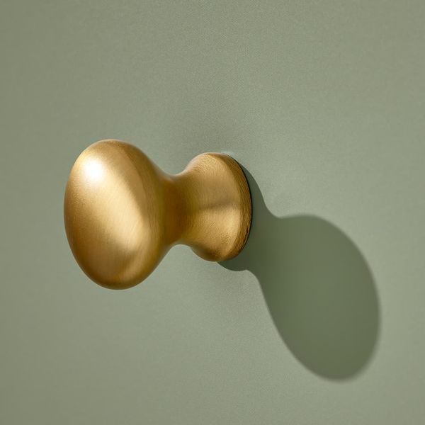 ENERYDA Ручка мебельная - желтая медь 20 мм - схема-чертеж с размерами