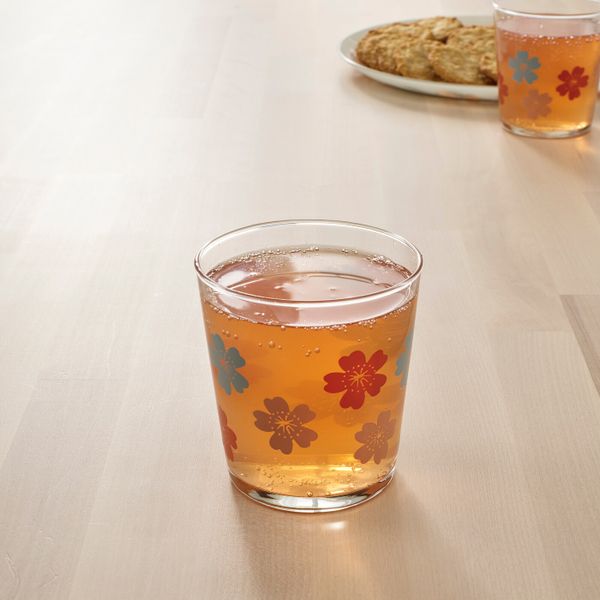 Стакан, стекло/с рисунком 30 сл IKEA VÅRFINT ВОРФИНТ 404.610.23 - схема-чертеж с размерами